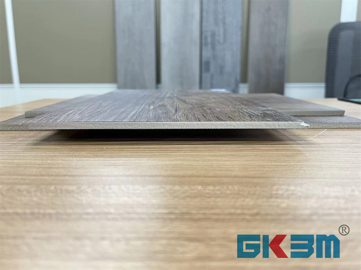 Waterproof Click Luxury SPC Flooring Plank Knife Grain Oak Dark Brown LS-W8002