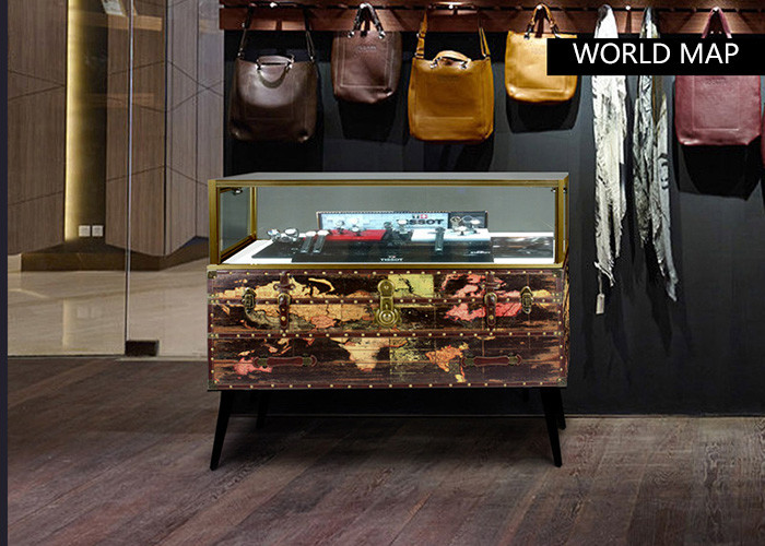 Nordic Style Digital Products Showcase / Phone Display Cabinet Luxurious Glass Material