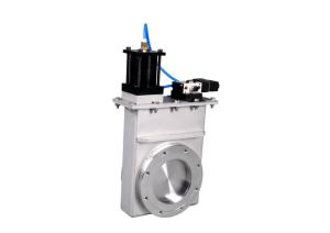 Quality Pneumatic Drive Vacuum Gate Valve Silver Gray Matte Finishing Surface wholesale