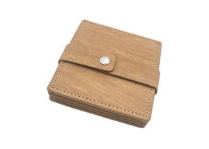 Quality Cup Glasses Square Leather Coasters Wood PU Leather Drink Coasters wholesale