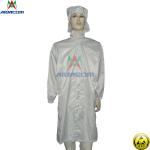 Anti Bacteria 10e9 Ohm 50 Washings ESD Smock With Hood