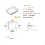Simple Yet Elegant Commercial Undermount Wash Basin For Washroom