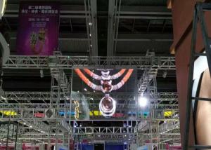 Quality Indoor P10 Transparent LED Display Glass Video Wall Lightweight 9216 Dos/Sqm wholesale