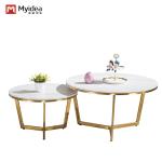 Contemporary Minimalist Metal Style Coffee Table Small Modern Rock Plate Rack