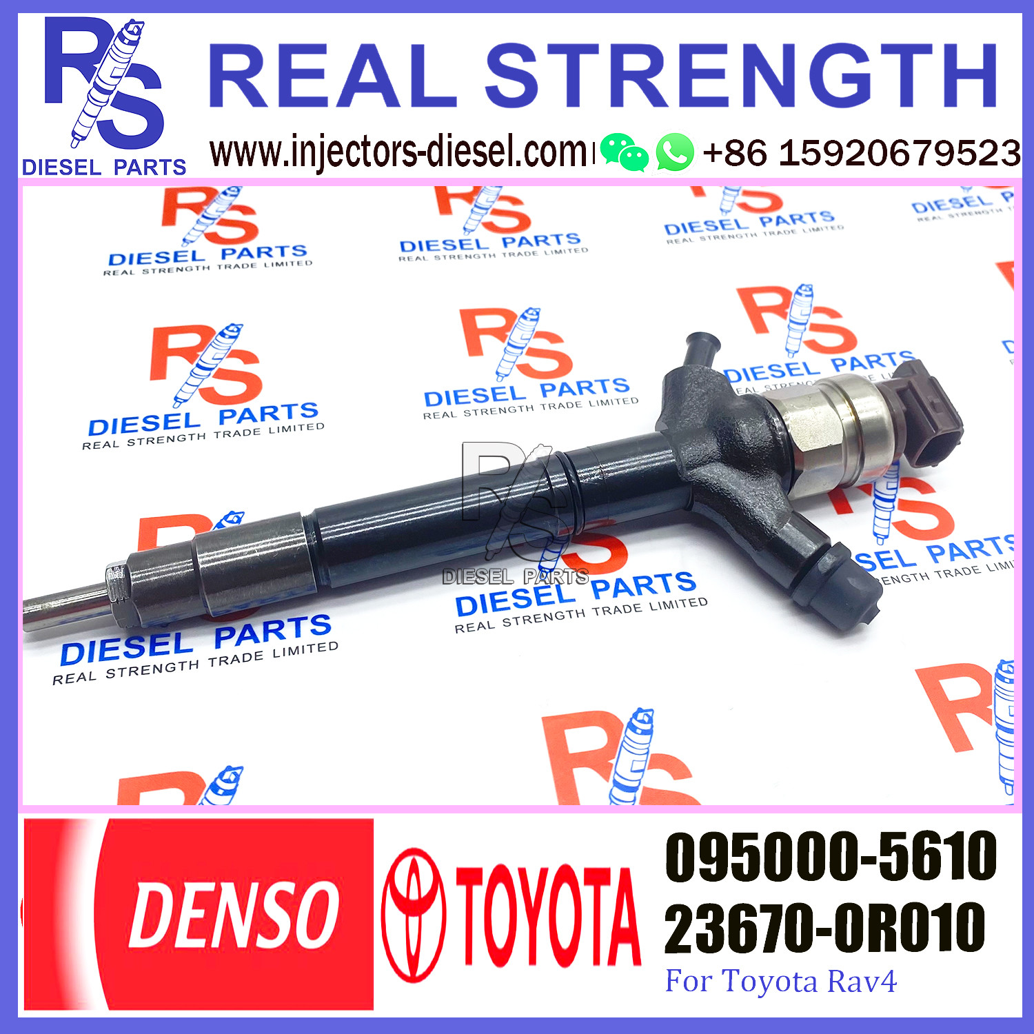 Common Rail Toyota Rav4 Fuel Injector 095000-5610 23670-0R010