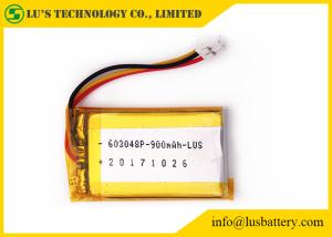 Quality LP603048 3.7v 900mah Rechargeable Lithium Battery 48.5mm Length wholesale