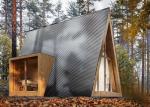 Space A Frame Prefab Hotel Unit Light Steel Tiny Building Portable Kit Homes