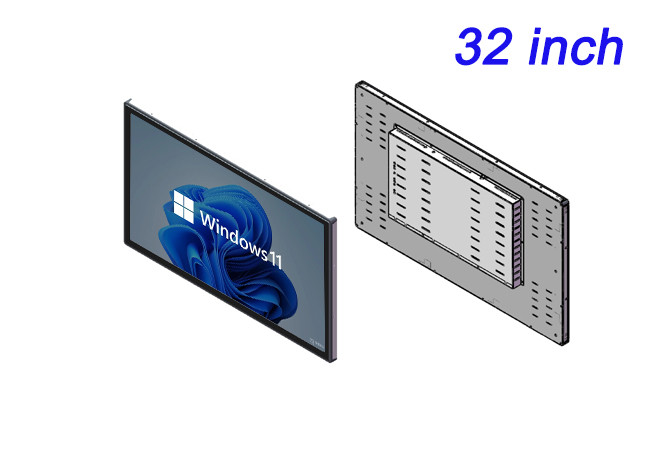 32-Inch Windows Embedded Monitor for Surveillance Systems, Airport Displays, Public Transportation Panels, and Industrial Monitoring
