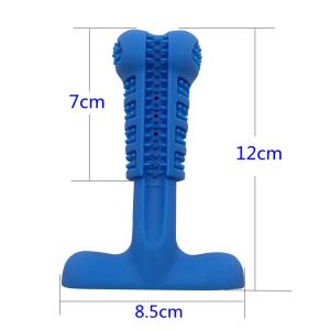 Quality New Design BPA Free Plaque Remover Effective Wipes Doggy Teether Natural Silicone Pet Dogs Toothbrush Brush wholesale