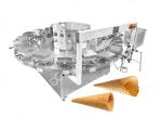 Stainless Steel 12 Moulds Sugar Cone Machine / Ice Cream Cup Baking Machine