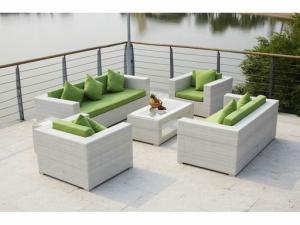 Quality Customized color PE rattan outdoor sofa set wicker furniture wholesale