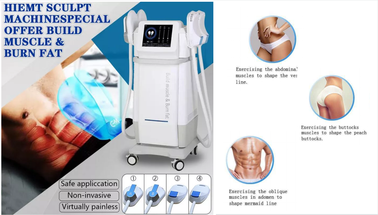 Non Invasive Body Sculpting Machine , Magnetic Muscle Stimulation Machine