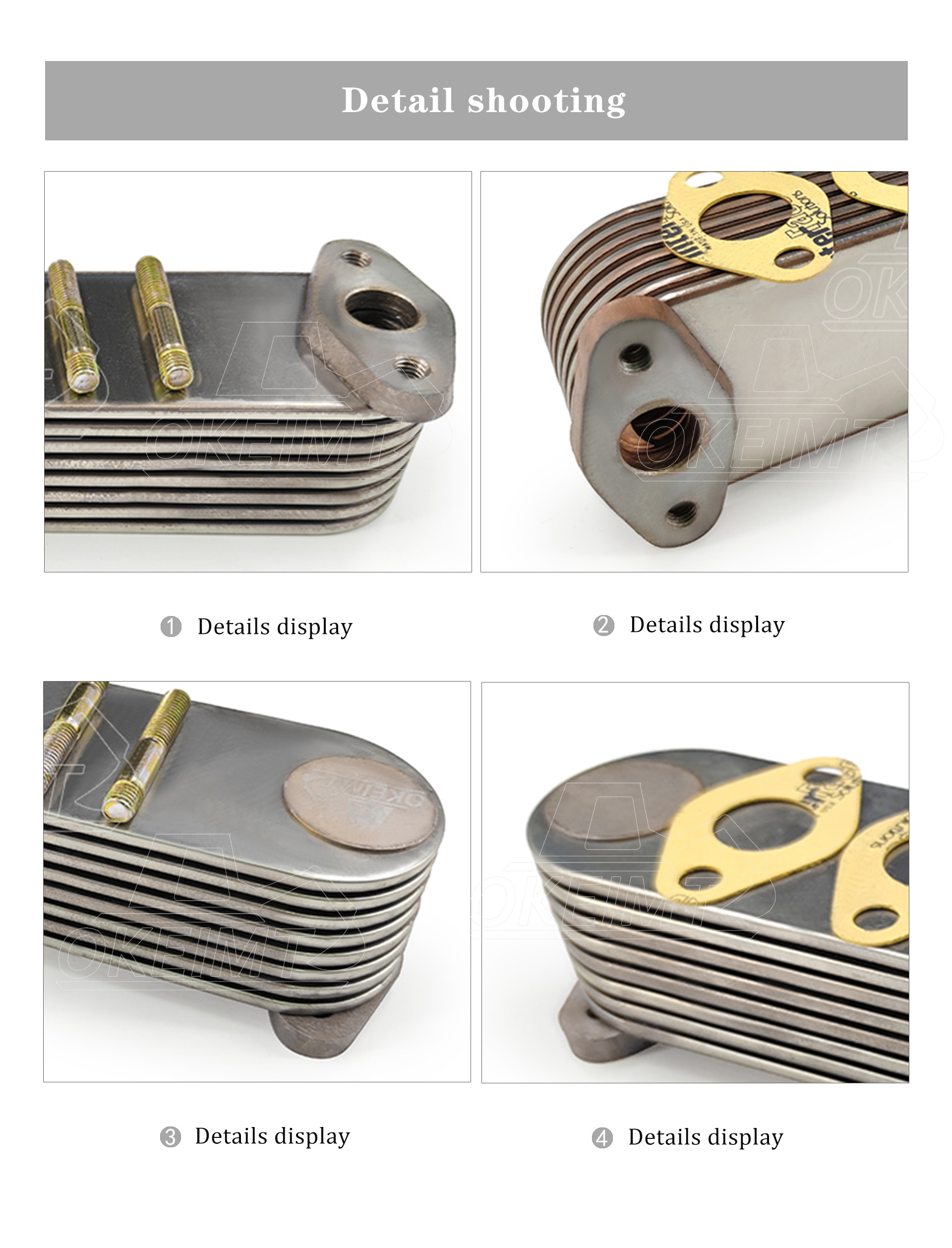 OKEIMT Factory Hot Sale H07D H07C Oil Cooler For Engine Parts For Hino Excavator