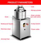 High Speed Electric 4kg/Time Meatball Beater Machine Kitchen Meat Mincer Machine