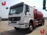 HOWO 10 Wheelers Sewer Vacuum Truck 18t Sewage Vacuum Pump Truck