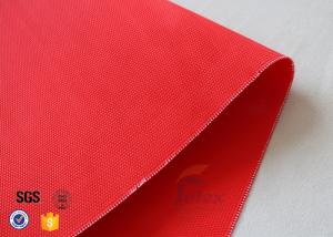 Quality Red Acrylic Coated Fiberglass Fabric For Industrial Fire / Welding Blanket wholesale