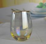 Golden Rim Crystal Wine