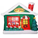 Factory Customized Christmas Holiday Decoration Fabric Inflatable Toy House
