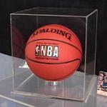 Acrylic Clear Basketball Display Case Counter top Plexiglass Football Cube