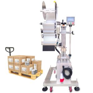 Quality Ym320 Automatic Carton Box Two Sides Sticker Corner Sealing Machine Plastic Paper Big Box Labeling Machine wholesale