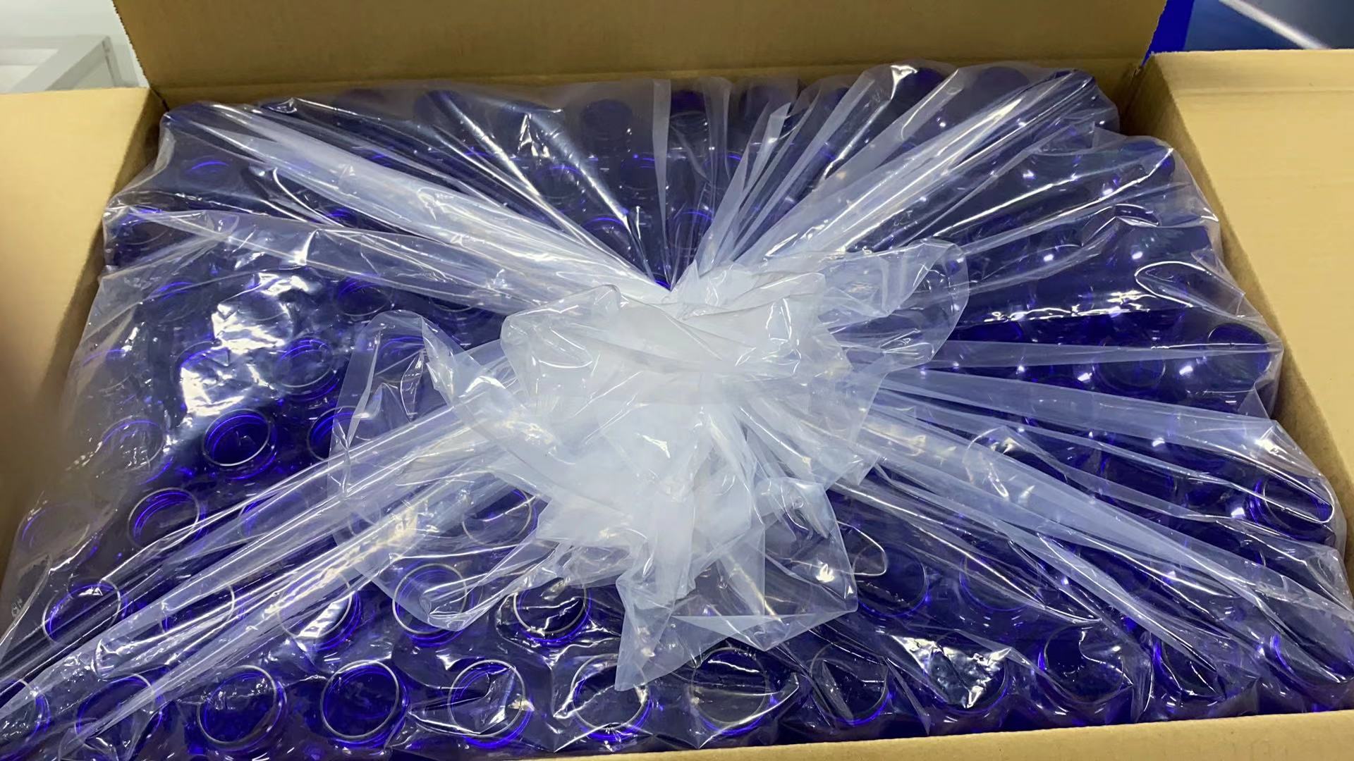 70ml PET Small Transparent Bottle Plastic Medicine Container with PS Cover OEM Service