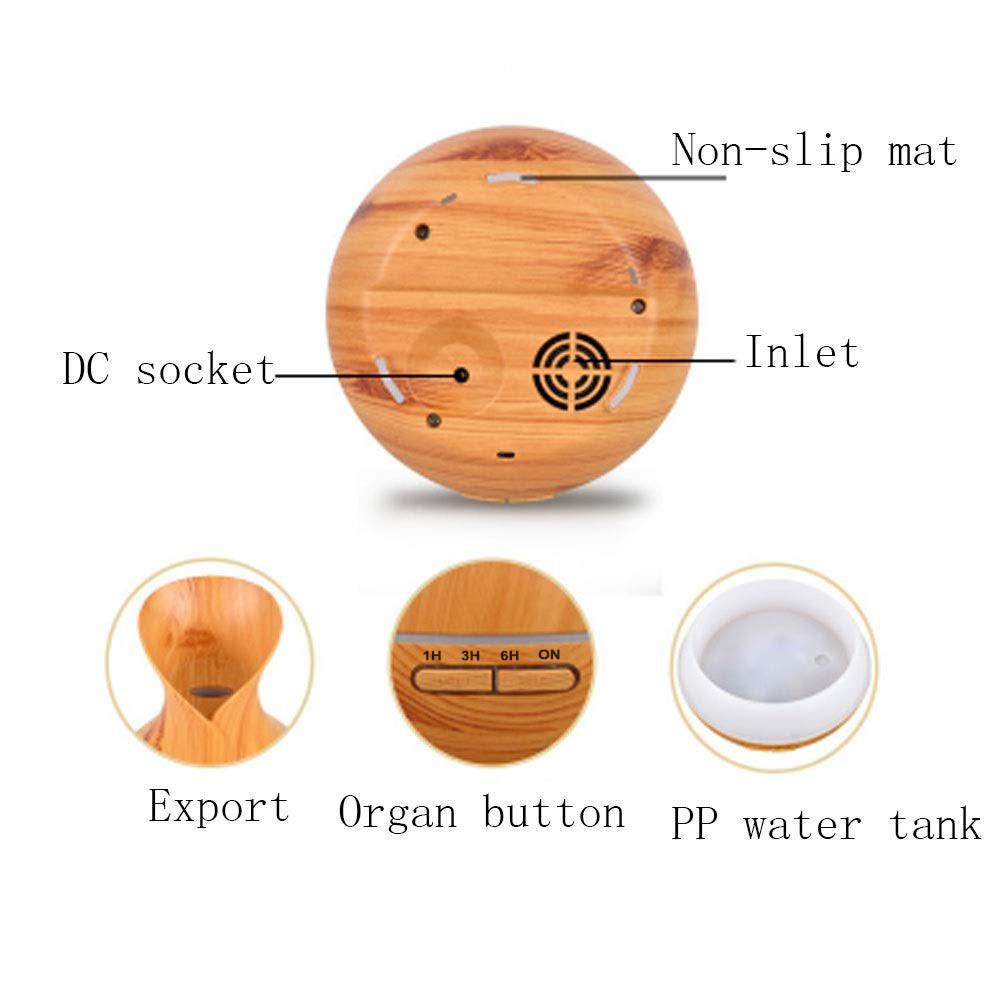 Smart Wi-Fi Aromatherapy Air Humidifier App Control Wood Essential Oil Aroma Diffuser