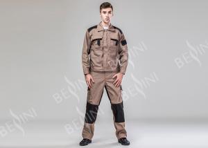 Quality Durable Polycotton Blended Protective Safety Clothing Contrast Jacket Trousers Suit wholesale