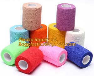 Quality Nonwoven Self Adhesive Colored Vet Wrap Pet Care Sports Elastic Cohesive Bandage,100% cotton zinc-paste elastic bandages wholesale