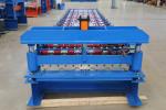 Professional IBR Metal Roofing Sheet Roll Forming Machine Double 0.6 Inch Chains