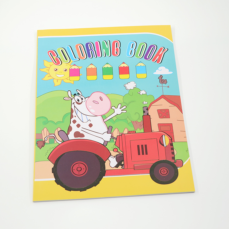 4 Colors Paperback Children Coloring Book Printing Customized Design with Paper Cover