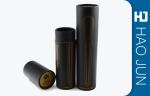 Black And White Paper Cardboard Cylinder Tubes For Wine Gift Packaging