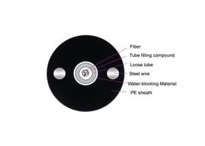 Quality 2-12 Core GYXY Loose Tube Fiber Optic Cable Single Mode Or Multimode wholesale