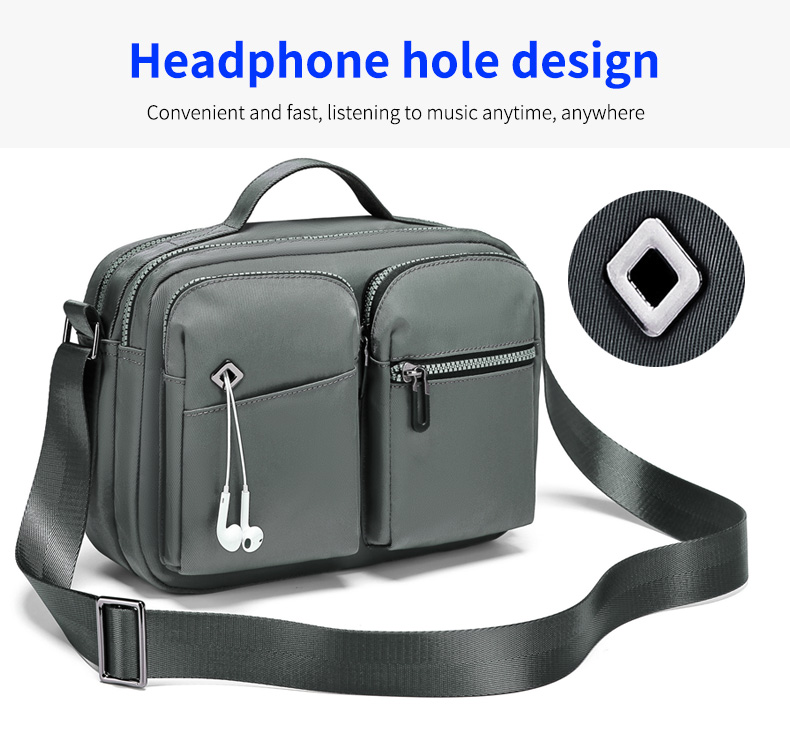 Factory wholesale custom large capacity casual hand bags crossbody bag for men sling messenger bags