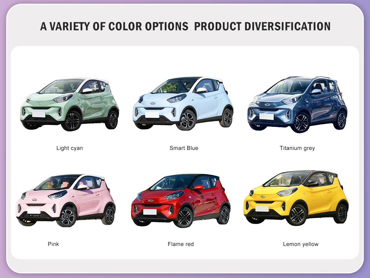 Electric Motor Vehicle Hot 2023 2024 Chery Small Ant Mini Auto 55KW 408KM LHD Battery type Lithium Battery