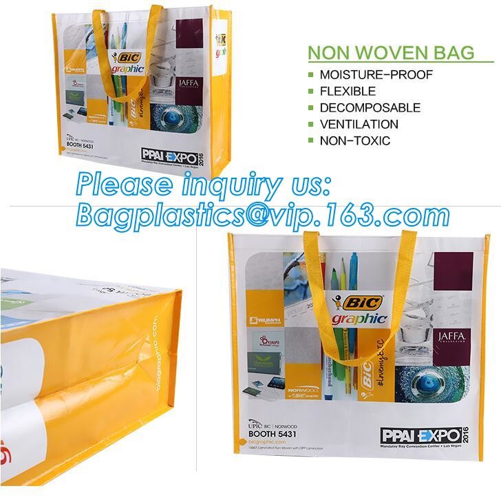 Fashion WaterProof PP Woven Laminated Handle Shopping Bag,fashion laminated reusable pp woven big shopping woven bag