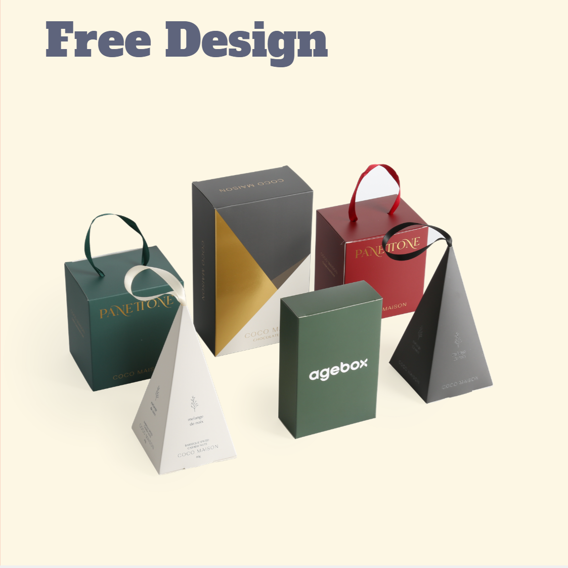 Eco-Friendly Pantone CMYK Custom Color Corrugated Cardboard Tuck End Box With Handle For Bit Items Products