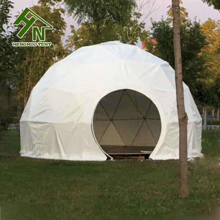 White 3 People Small Geo Dome Tent For Living