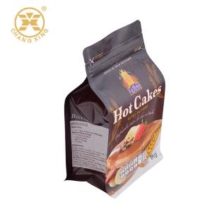 Quality 20 Microns PA PE Square Bottom Plastic Bags Zip Lock Aluminum Foil Bag Snack Packaging Pouch wholesale