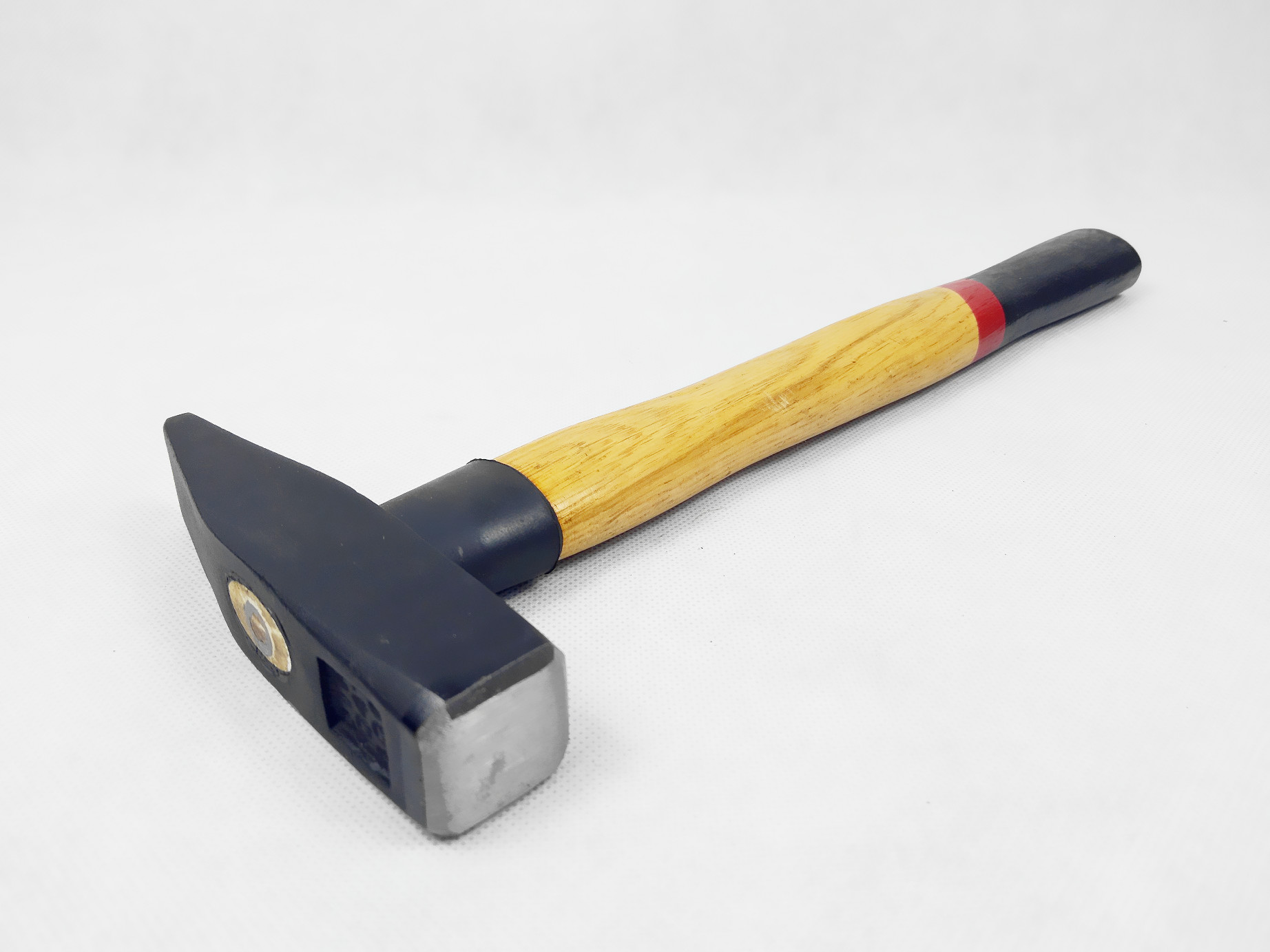 DIN standard carbon steel materials Machinist Hammer with double colors wooden handle