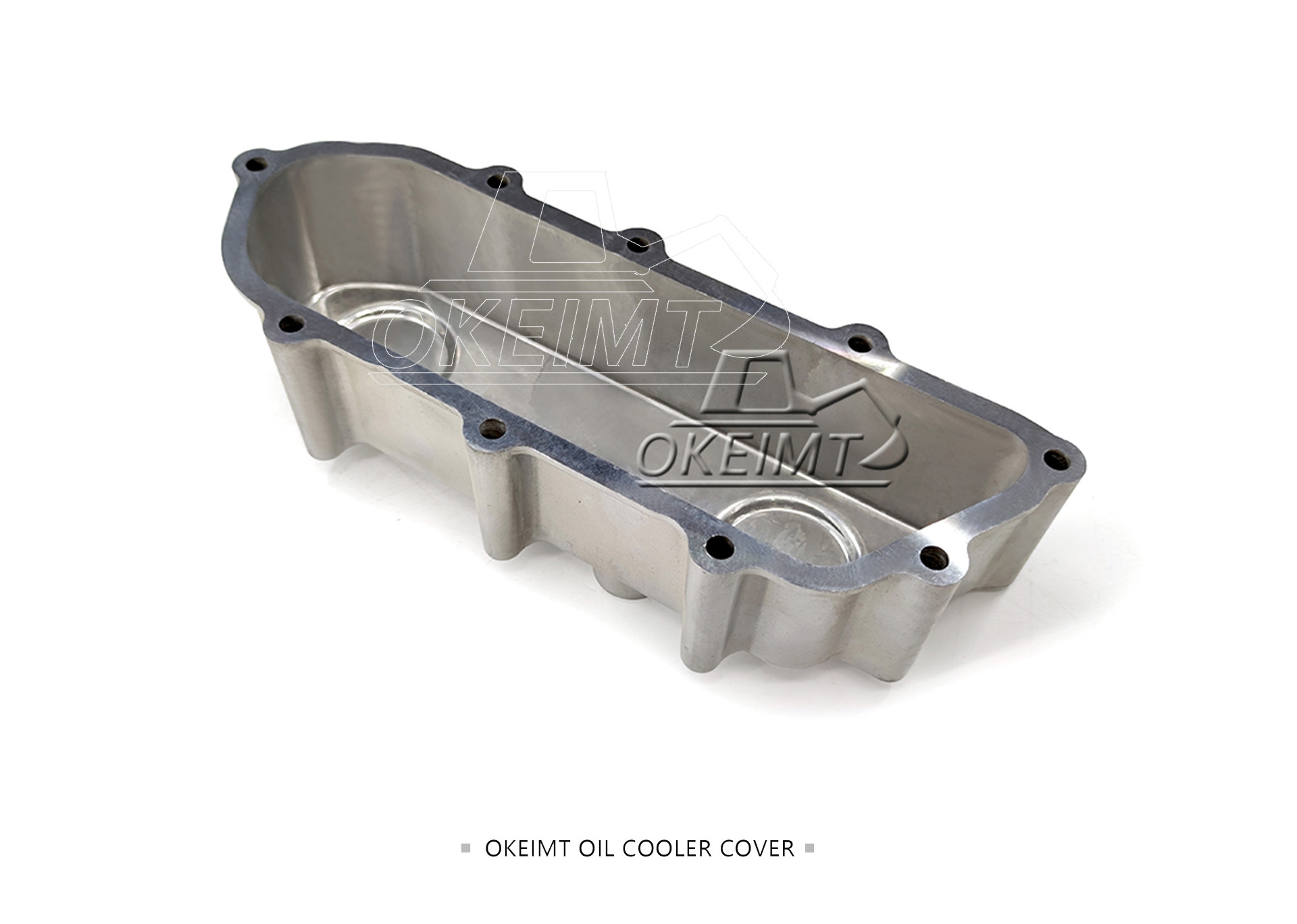 D2366 Engine Oil Cooler Cover Aluminum Die Casting Excavator Spare Parts
