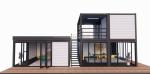 Wall 50/75/100mm Wave Sandwich Panel Customizable 20ft Container House