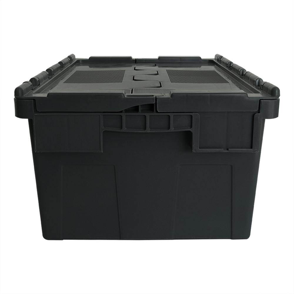 PP Logistic Distribution Turnover Box with Lid for Fruit and Vegetable Customized Logo