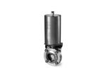 DIN 3A SMS Butt Weld Butterfly Valve , Sanitary Stainless Steel Butterfly Valves