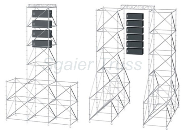 2m Aluminium Mobile Scaffold Hot DIP Steel Speaker Layer Truss