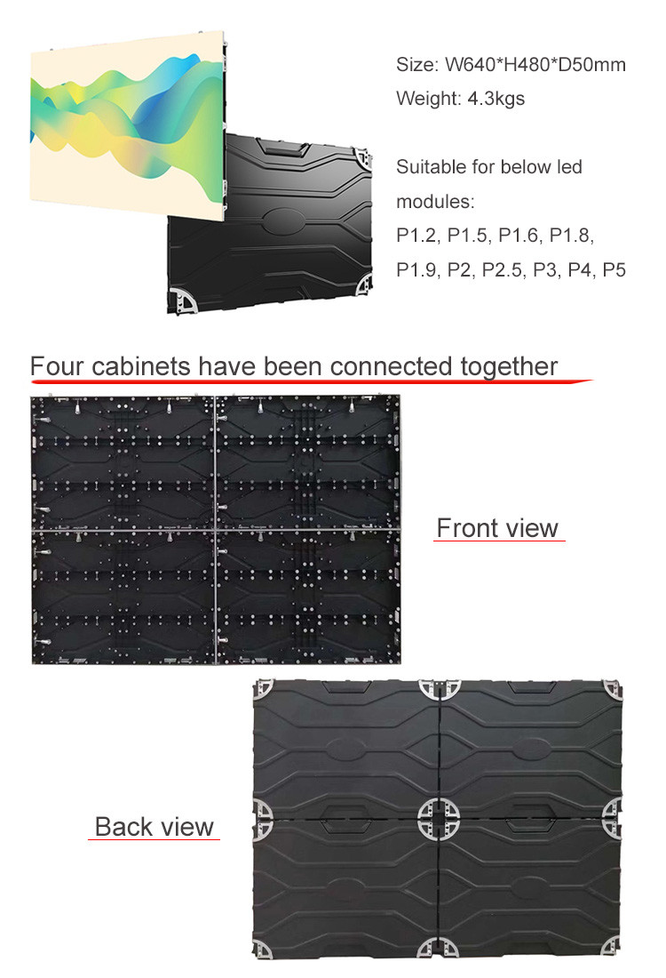 Small Pixel Ultra Thin Die Casting Aluminum P1.8 HD Led Display