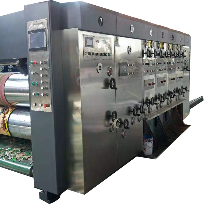 Corrugated Cardboard 4 Colors Flexo Printing Machine Automatically