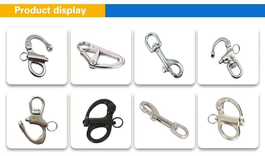 Dog Chain Hook for Bag Leash Spring Clip Snap Swivel Bolt Hook Outdoor Sport Accessory