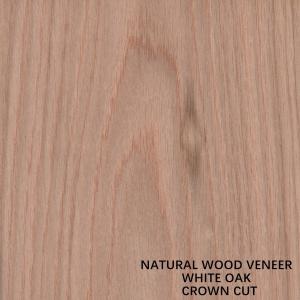 Quality American Natural Oak Wood Veneer Flat Cut Crown Cut Grain AAA Grade Thickness 0.5-0.55mm For Cabinet Face China wholesale