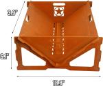 Black Metal Fire Pit BBQ Stove Outdoor Bonfire Weathering Steel Wood Burning