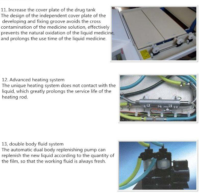Medical Tablet X Ray Film Developer , 220v 50 / 60hz Film Washing Machine